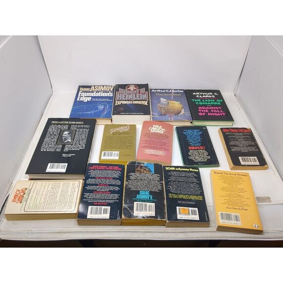 Science Fiction Book‎ Lot Arthur Clarke Isaac Asimov Chalker & More Sci-fi VTG - Picture 7 of 12